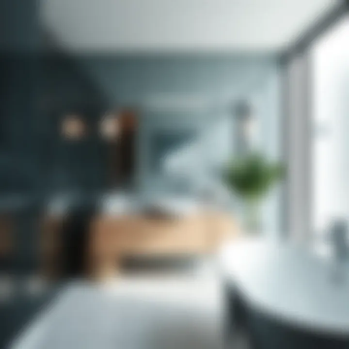 Dramatic transformation of a bathroom using glass mirror tiles for a spacious feel