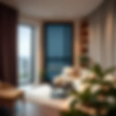 Diverse Materials for Vertical Blinds Material options for vertical blinds displayed in a showroom