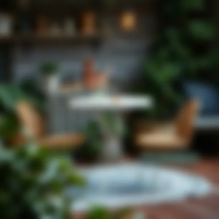 Sustainable materials used in vintage bistro set