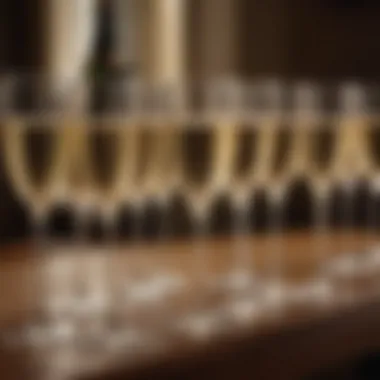 A collection of vintage coupe champagne glasses showcasing various styles