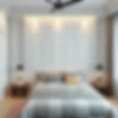 Elegant vinyl wall panel design in a modern bedroom setting