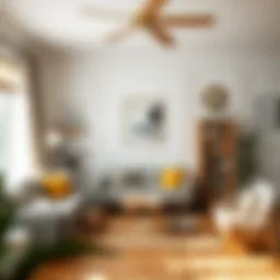 Cozy living room featuring various small furniture pieces