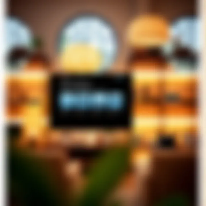 Online shopping interface for small furniture items