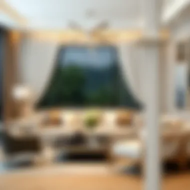 Elegant White Curtain Rod Holder in Modern Living Room Elegant white curtain rod holder in a modern living room setting