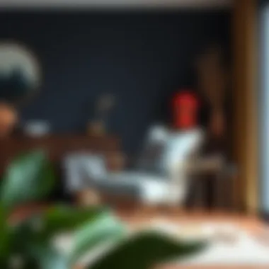 Stylish Interior Showcase Stylish interior showcasing an extra large rocking chair with a decorative cushion