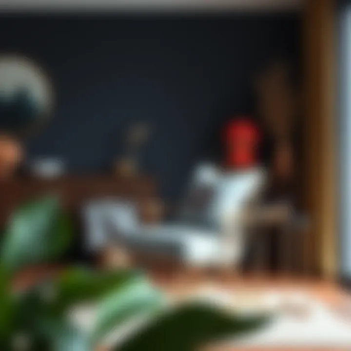 Stylish Interior Showcase Stylish interior showcasing an extra large rocking chair with a decorative cushion