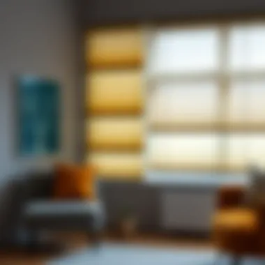 Color Palette Options for Fabric Blinds Showcase of fabric horizontal blinds in different color palettes
