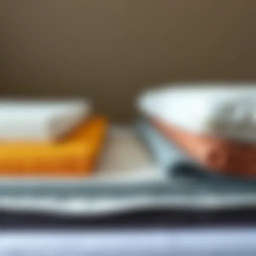 Variety of Foam Topper Cover Materials Different types of foam topper covers showcasing materials