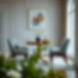 Sophisticated Four-Seater Dining Table Design Elegant four-seater dining table in a cozy setting