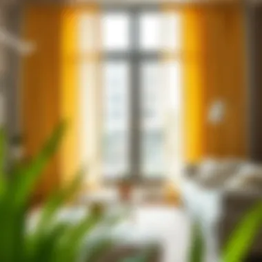 Perfectly Paired Decor with Gold Dot Curtains Gold dot curtains paired with complementary decor elements.