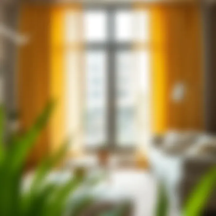 Perfectly Paired Decor with Gold Dot Curtains Gold dot curtains paired with complementary decor elements.