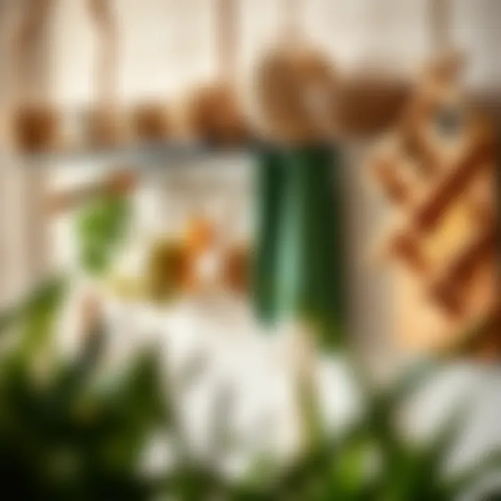 Variety of materials used in hanging food storage