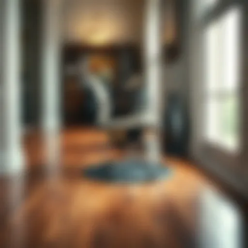 The Elegance of Hardwood Floors Enhanced by Protectors Elegant hardwood floor with chair protector in use