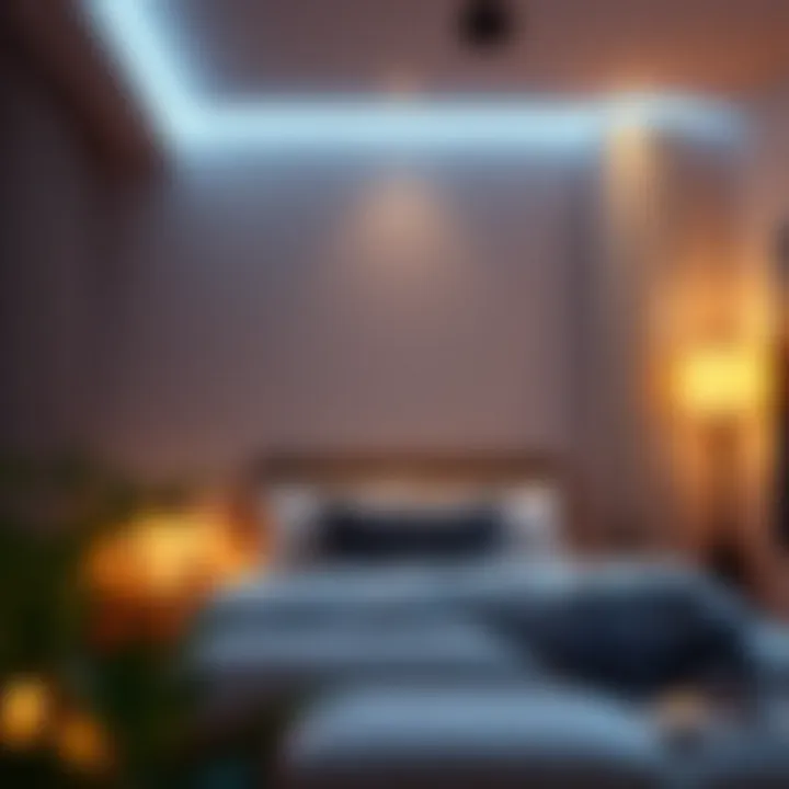 Layered Lighting Creating a Cozy Retreat Cozy bedroom atmosphere with layered lighting