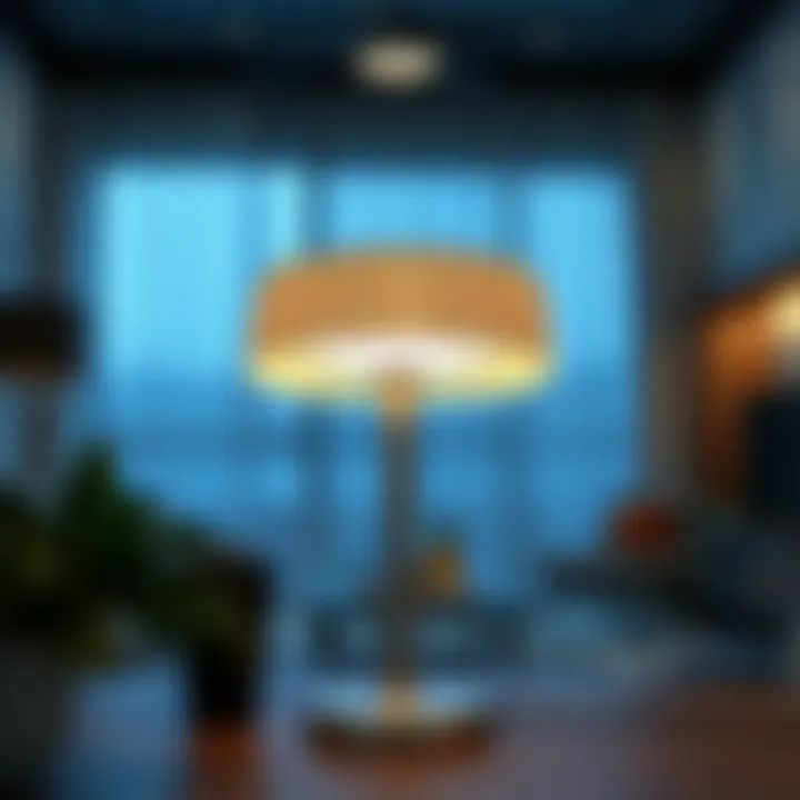 Versatile Energy-Efficient LED Lamp Energy-efficient LED lamp showcasing design versatility