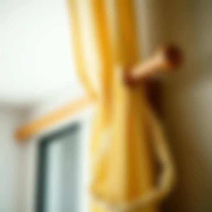 Easy Installation Techniques Simple installation of wood curtain rods with brackets