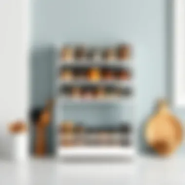 Sleek modern spice rack design