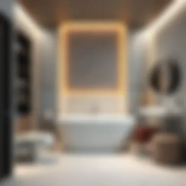 Installing Sound Absorbing Panels Installation of sound absorbing panels in modern bathroom