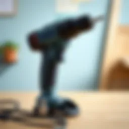 Lowe's corded drill showcasing its ergonomic design