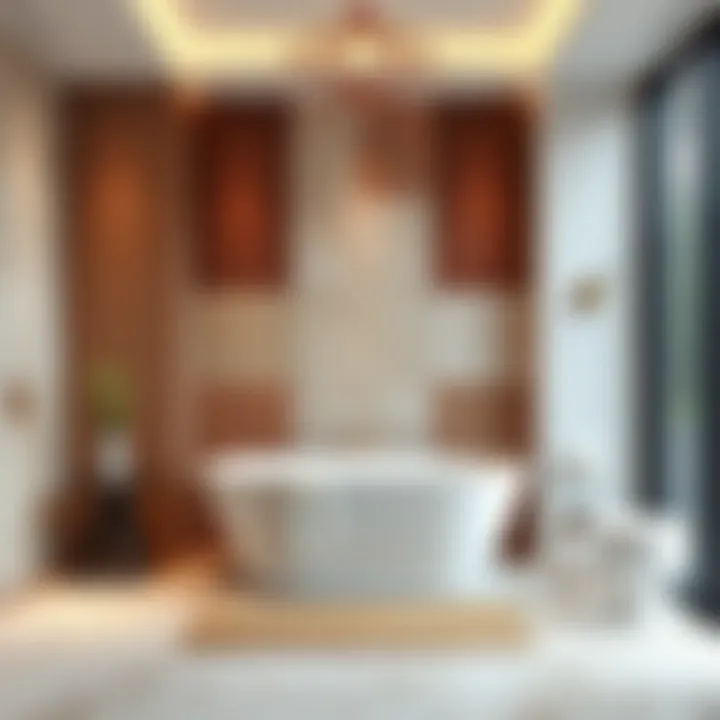 Materials for Sound Absorbing Panels Various materials used for sound absorbing panels in a stylish bath