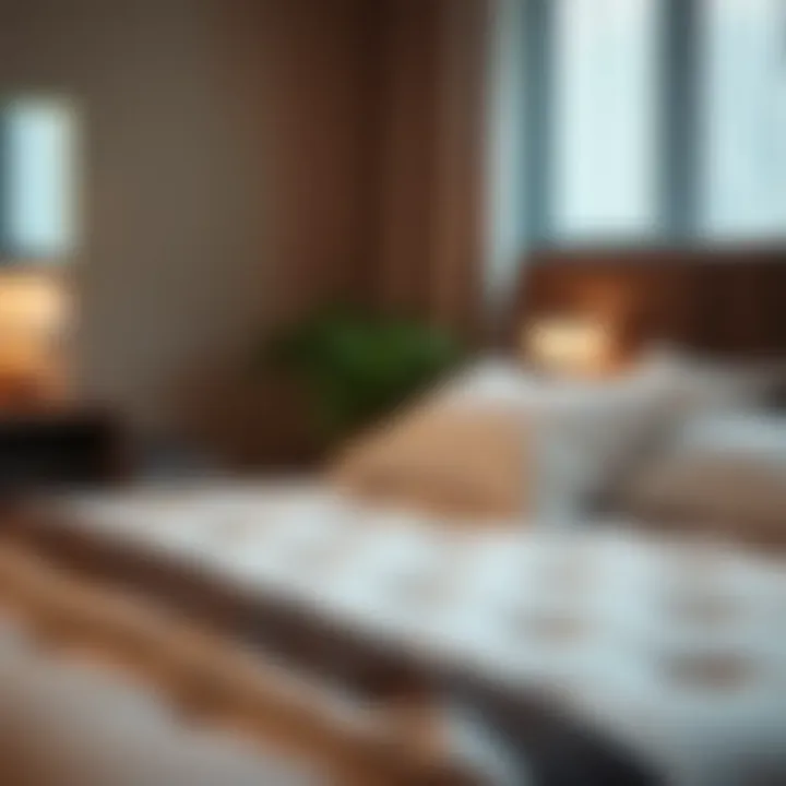 A serene bedroom setting emphasizing the importance of ergonomic support