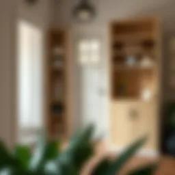 Stylish entranceway with integrated storage solutions