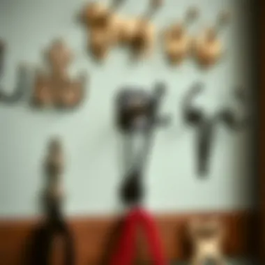 Variety of Metal Coat Hooks Different styles of metal coat hooks displayed