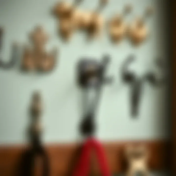 Variety of Metal Coat Hooks Different styles of metal coat hooks displayed