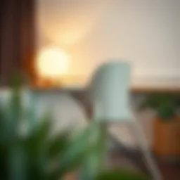 Sleek modern highchair featuring minimalist design and neutral colors