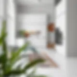 Elegant Narrow Kitchen Rug Elegant narrow kitchen rug enhancing a modern kitchen space