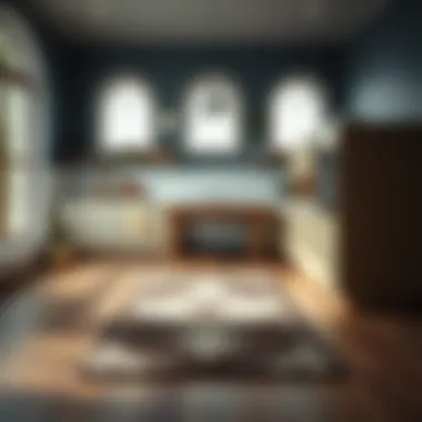 Stylish Narrow Kitchen Rug Stylish narrow kitchen rug with contemporary design elements