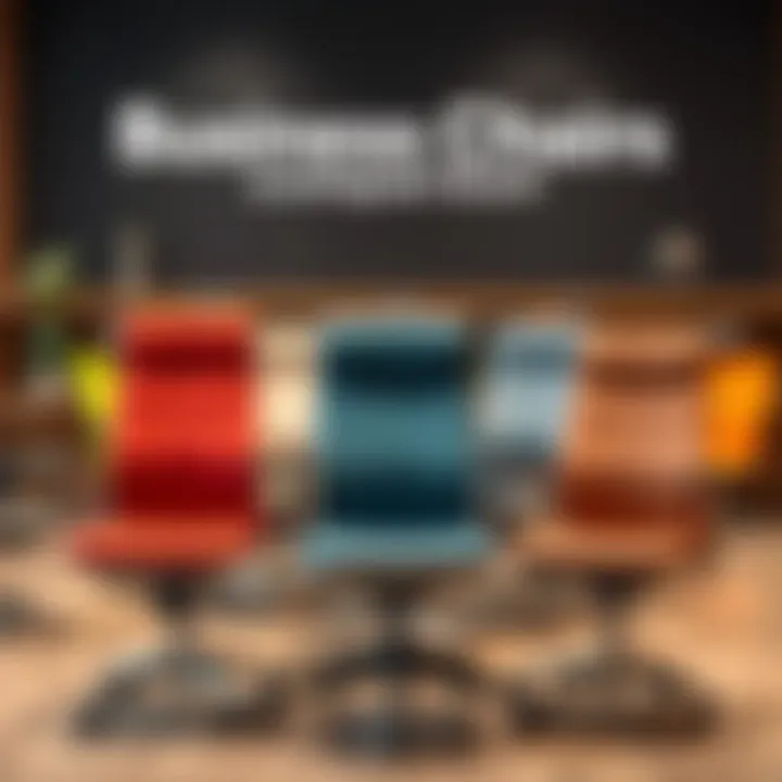 Comparison chart of different business chair brands