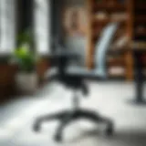 An ergonomic business chair showcasing adjustable features