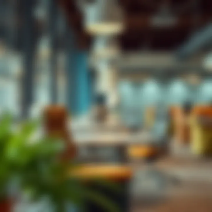 Modern workspace featuring stylish business chairs