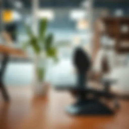 Ergonomic foot support in an office setting