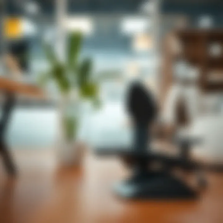 Ergonomic foot support in an office setting