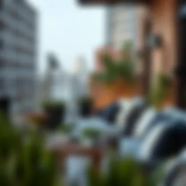 Stylish Balcony Furniture Arrangement Stylish balcony furniture arrangement