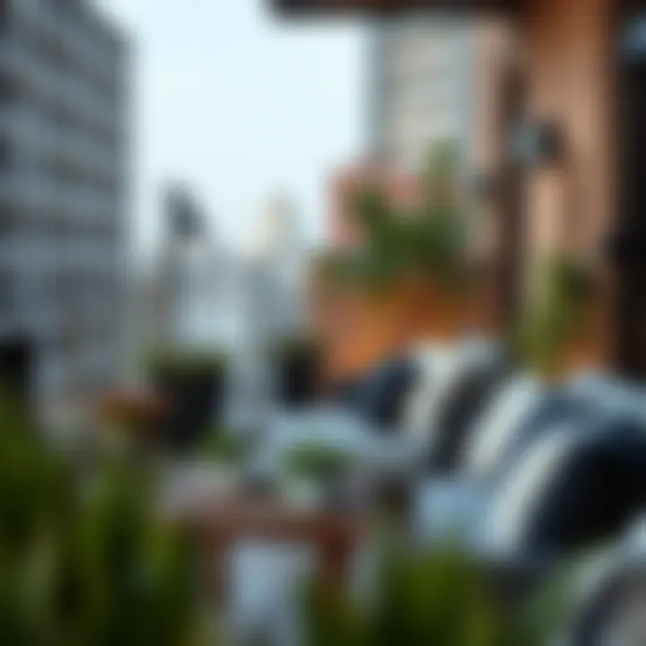 Stylish Balcony Furniture Arrangement Stylish balcony furniture arrangement