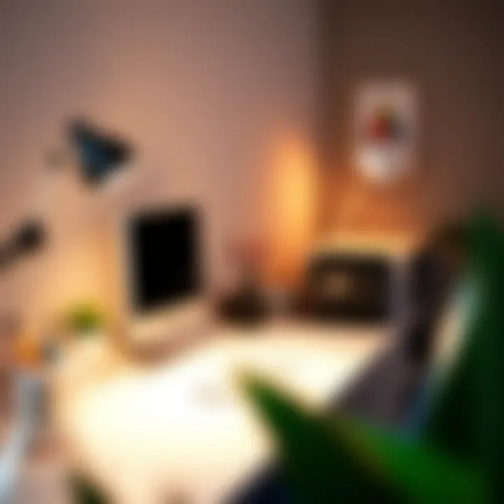 A minimalist desk setup enhancing workspace efficiency