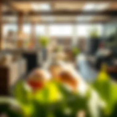 A variety of outdoor furniture materials on display