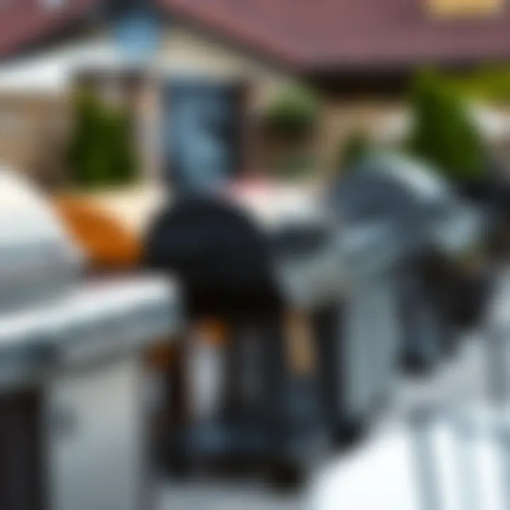 Diverse selection of outdoor grills showcasing versatility