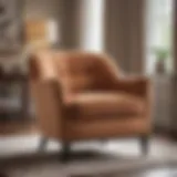 Elegant Pello armchair cover in a cozy living room setting