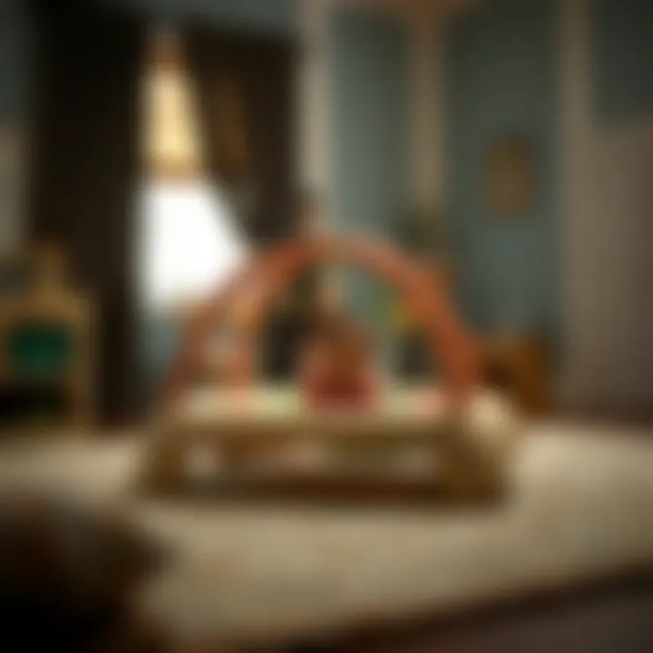 Safety features of a play gym demonstrated