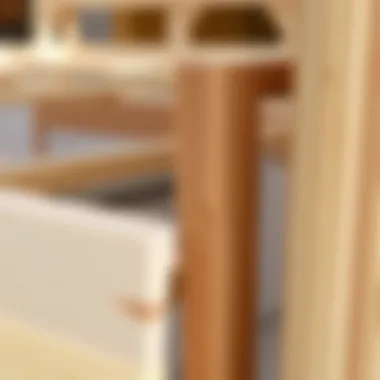 Quality Construction Materials for Durability Close-up of construction materials used in queen size captain's bed frames