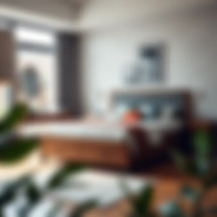 Stylish Addition to Modern Bedrooms Stylish queen size captain's bed frame in a modern bedroom setting