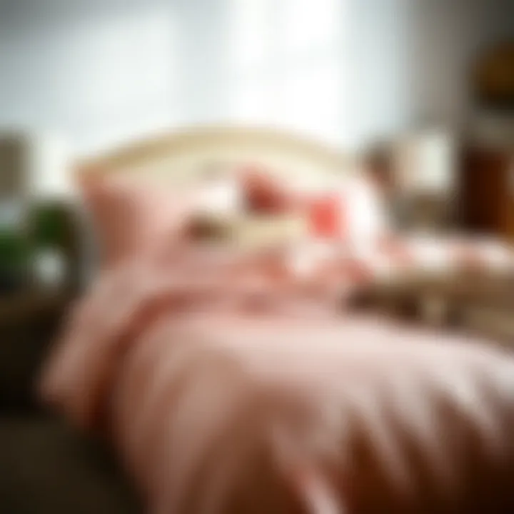 Stylishly Arranged Comforters Stylishly arranged comforters enhancing bedroom decor