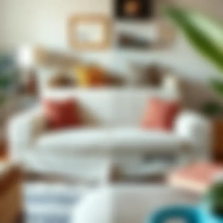 Transformative Effects of Sleeper Couch Covers Before and after comparison of a sleeper couch with and without a cover