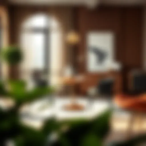 A stylish small dining set in a modern home decor setting