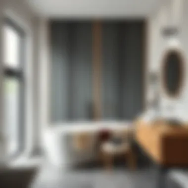 Enhancing Acoustics in Bathroom Design Elegant sound absorbing panels enhancing bathroom acoustics