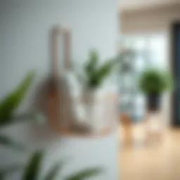 Elegant spectrum wall mount basket showcasing modern design